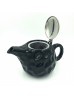 Porcelain Teapot in Black w/ Lid & Infuser 800ML With Gift Box